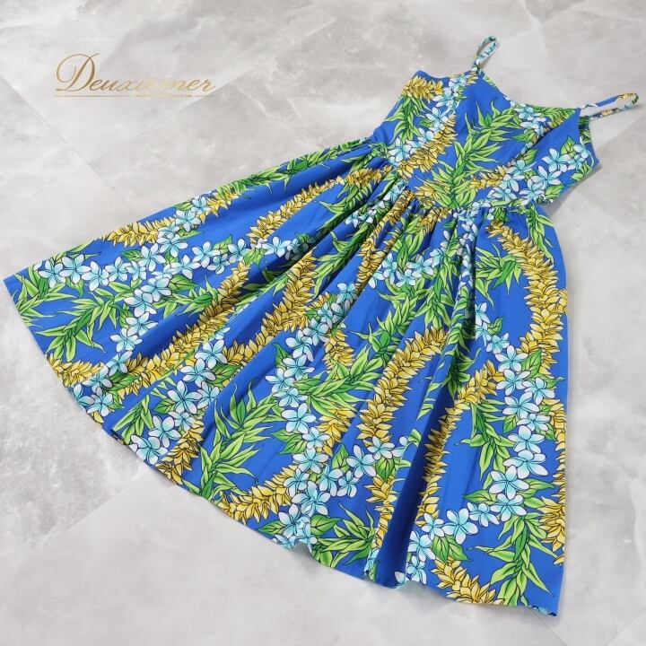 【美品 フラダンス衣装】ブルー MermaidLine MMJ ワンピース フラダンス 衣装 ワンピース ドレス ブルー系 マーメイドライン