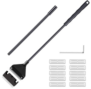 【新着特価】水槽 スクレーパー プロレイザー 水槽用 クリーナー 62cm コケ取り 苔スクレーパー掃除 水槽掃除用品 替え刃付10枚付き