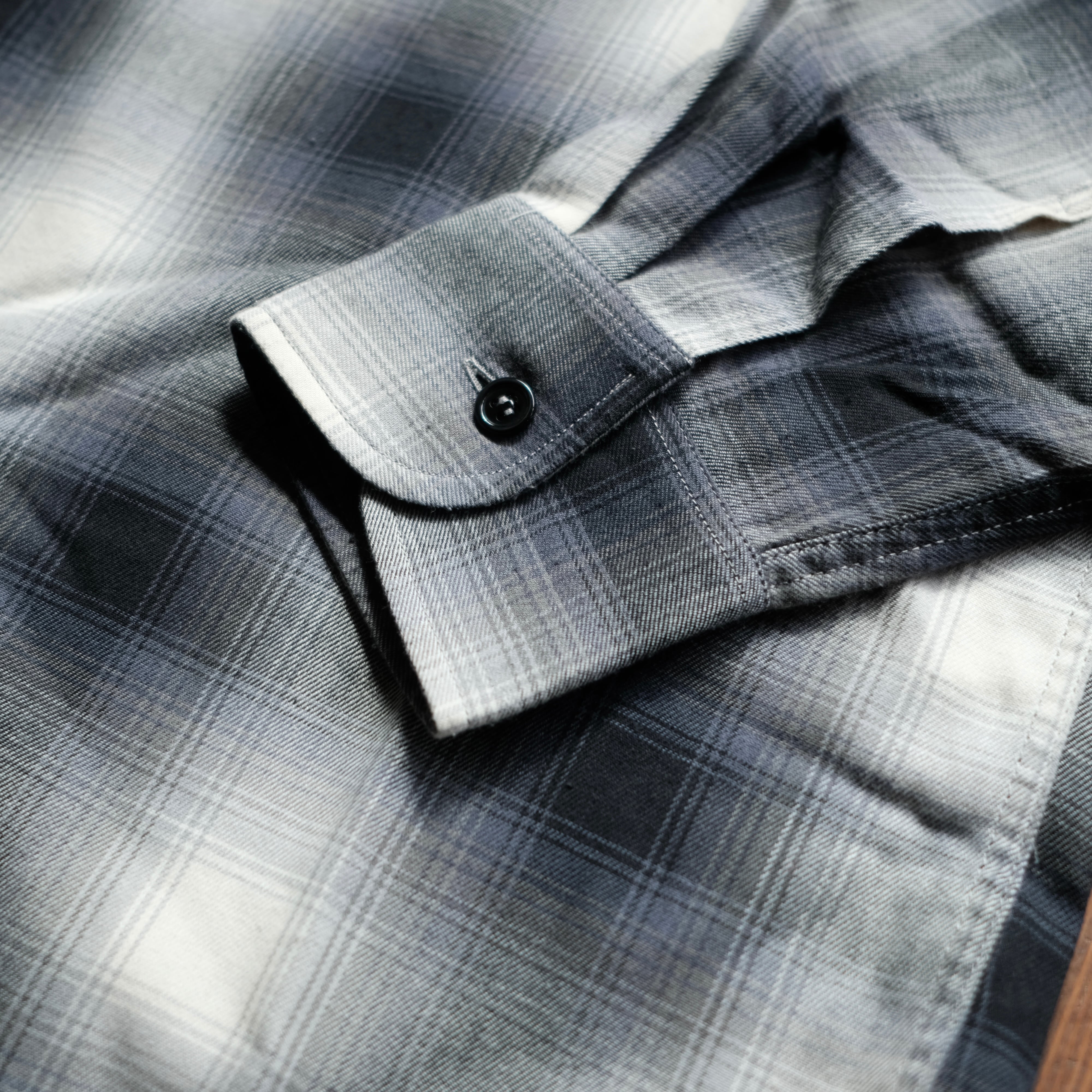 agnes b. HOMME MADE IN FRANCE OMBRE CHECK SHIRT | safarionline