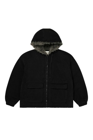 [DEINET] PEACH COTTON PADDED JUMPER IN BLACK 正規品 韓国ブランド 韓国通販 韓国代行 韓国ファッション デイネット ダイニット 日本 店舗