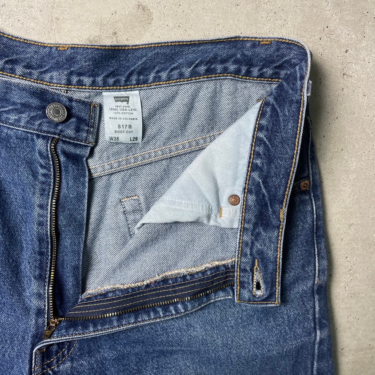 00年代 Levi's リーバイス 517 ブーツカット フレアデニムパンツ