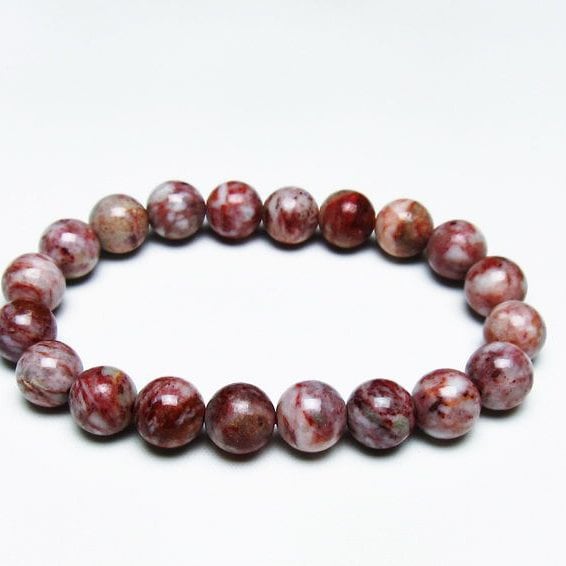 シナバーインクォーツ ブレスレット 10mm 一点物 メール便可 [M便 1/10] 111-44328