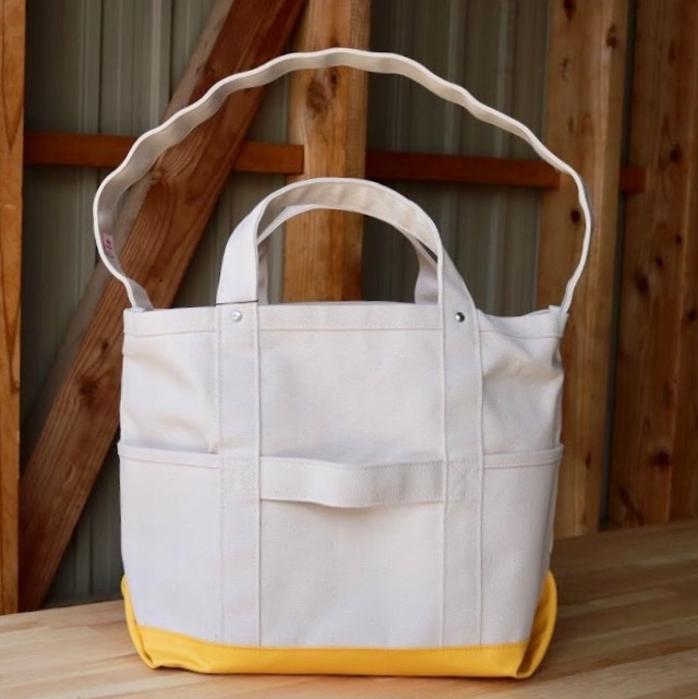 8号帆布TOOL BAG（off white×yellow ）