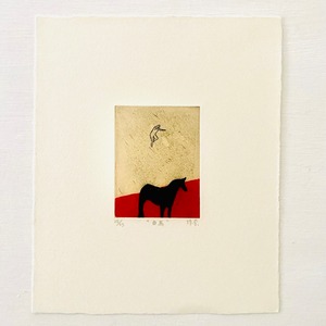 荒木珠奈「曲馬」ARAKI Tamana/ etching, aquatint