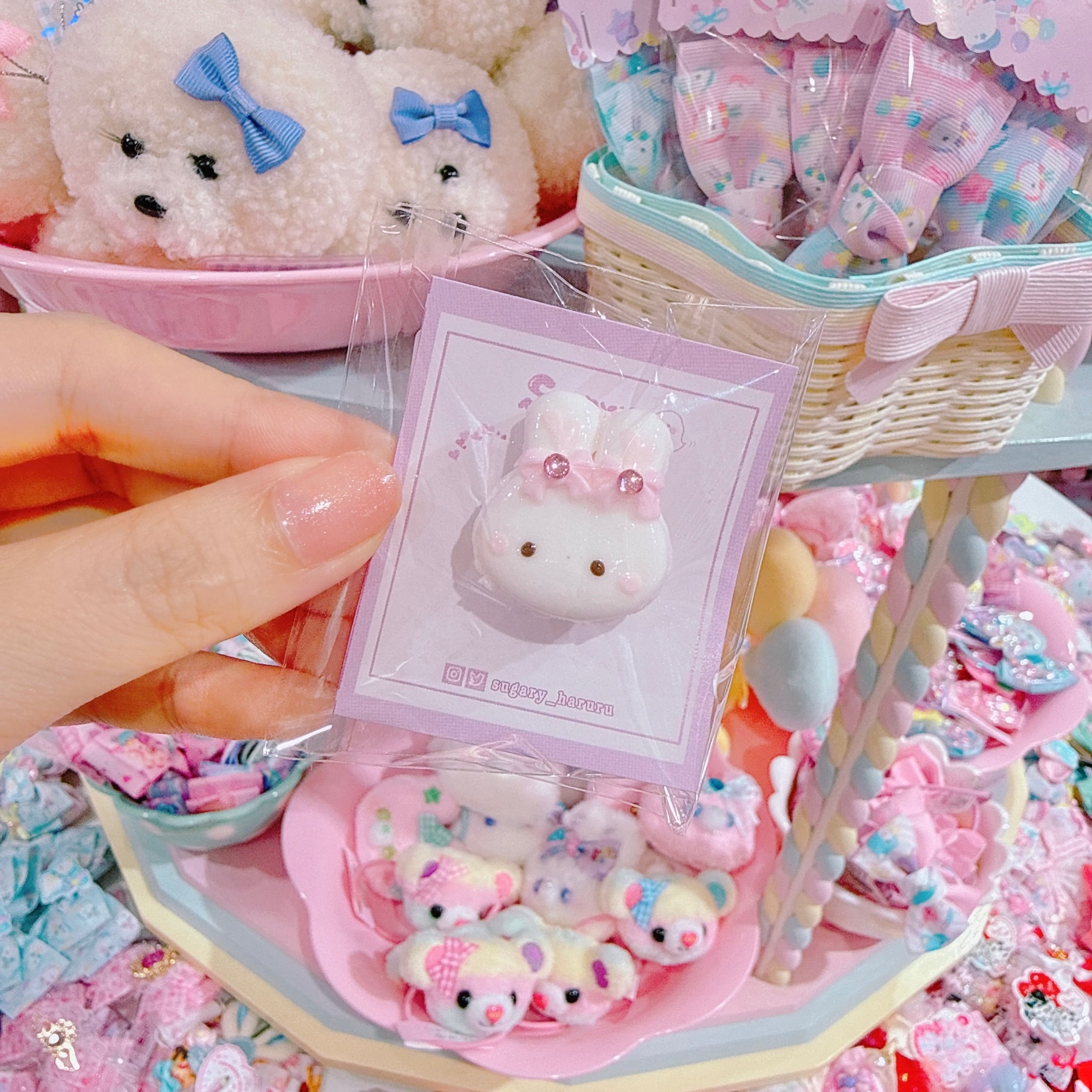 【C9】28-22うさマカロンリング