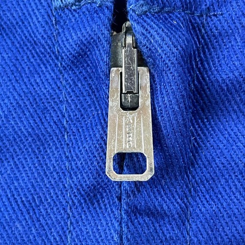 70-80s 刺繍タグ コットンツイル メタルボタン フレンチワークジャケット 詳細写真3
