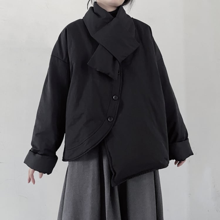 アシンメトリー 長袖 オーバーサイズ ジャケット R30140