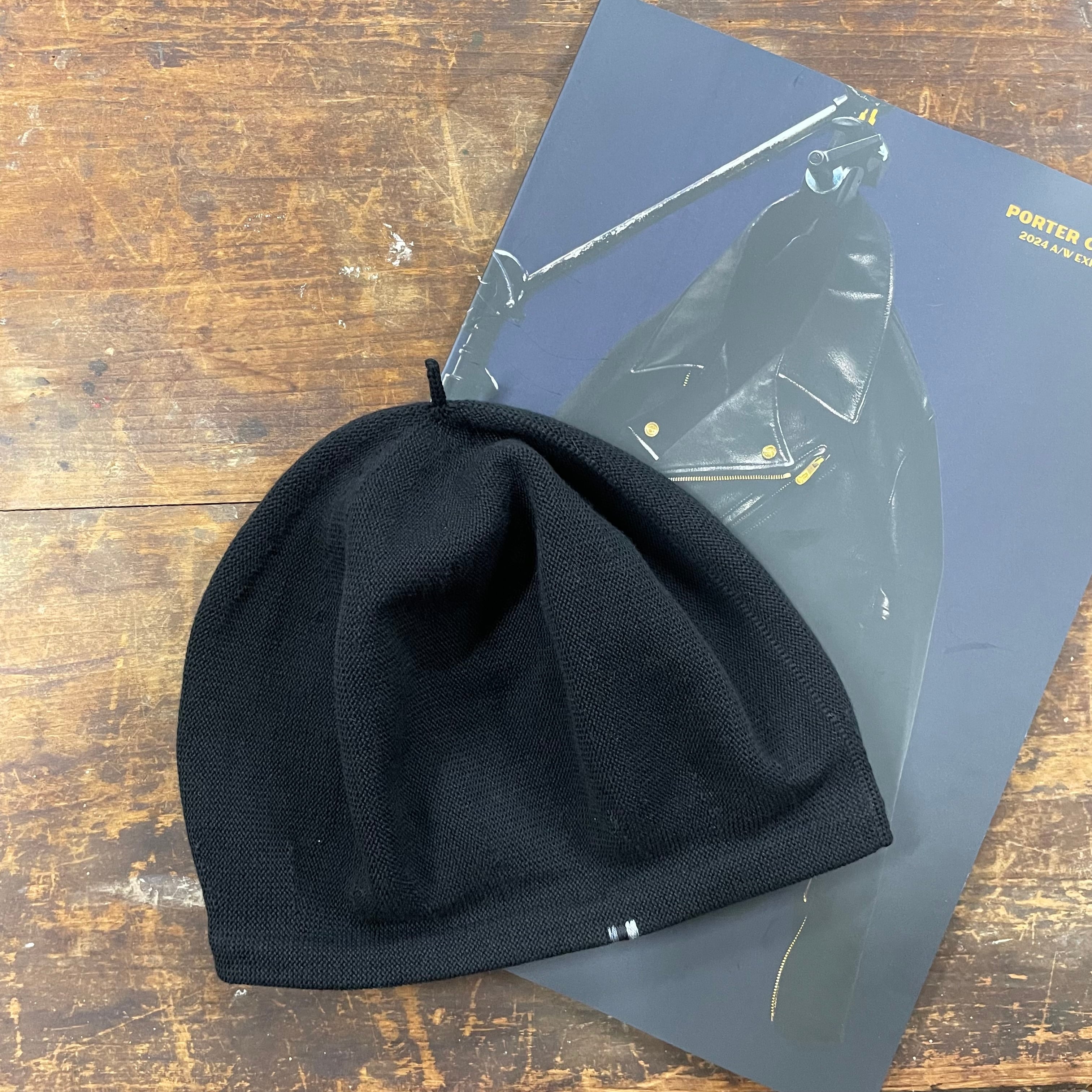 Porter Classic】H/W KNIT BERET(TRICOLORE)_BLACK | marfa store