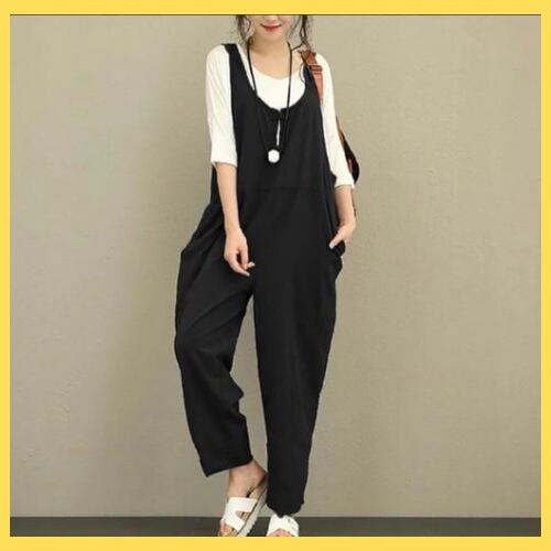 オーバーオール/ブラック