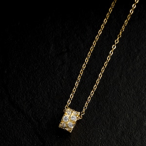 【Lamia】S925 zirconia barrel necklace  #nn06