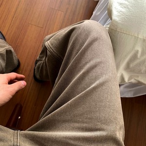 レトロスタイルウォッシュドブラウンデニム　1232