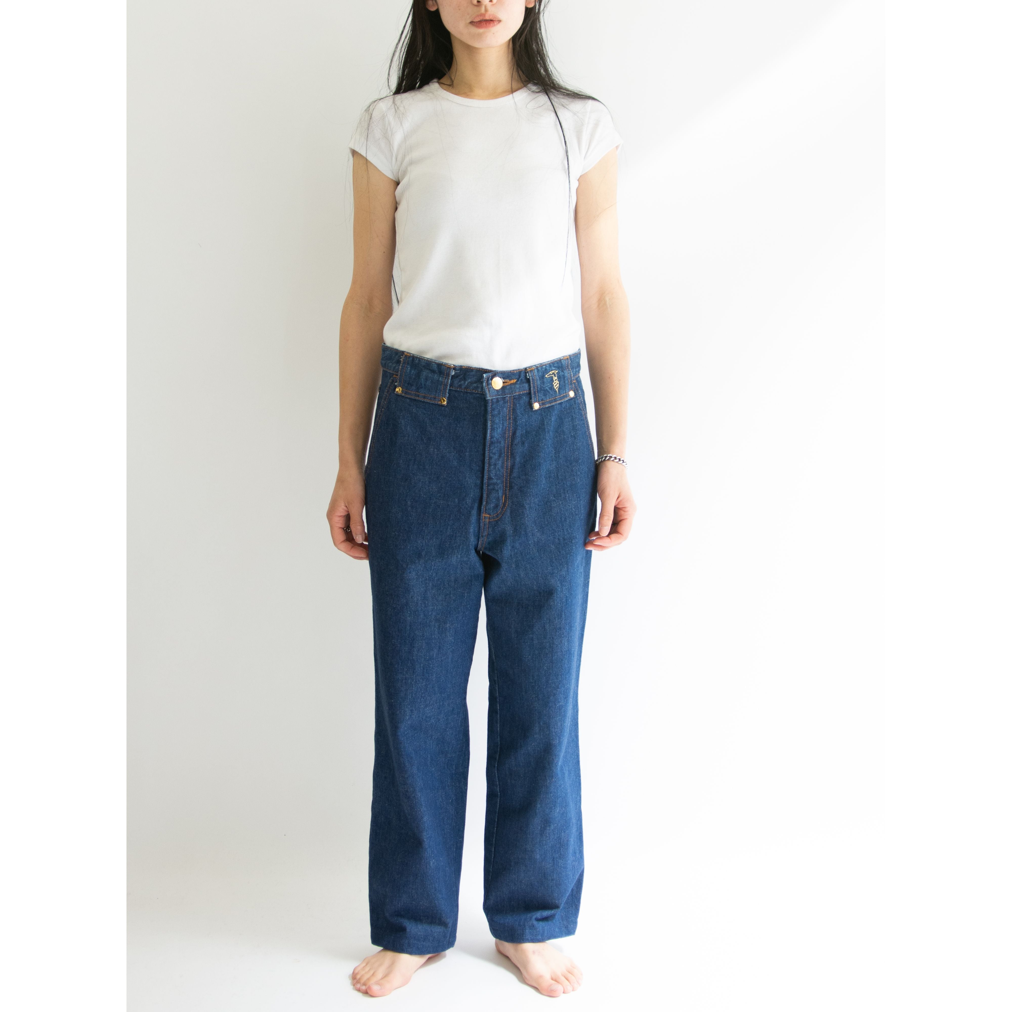 TRUSSARDI】80-90's Tapered Denim Pants（トラサルディ テーパード