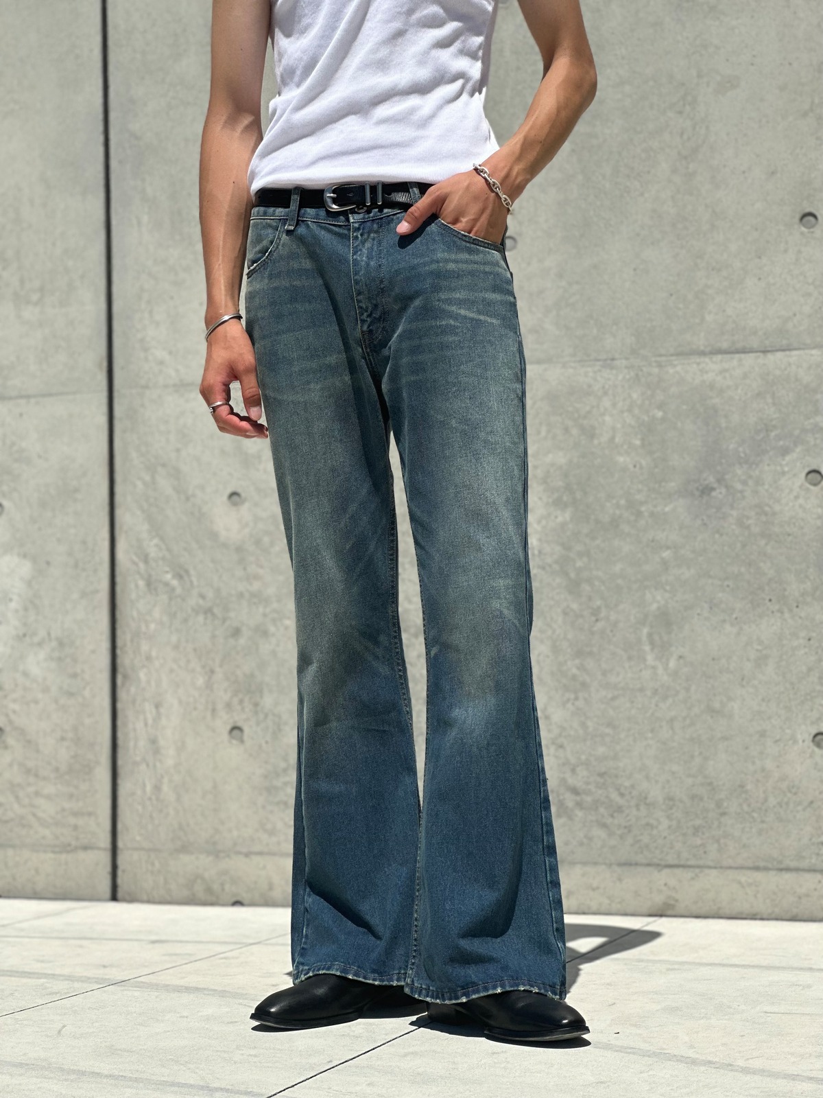 Washed Flare Denim | 【ボトムス専門店】MODE SPACE