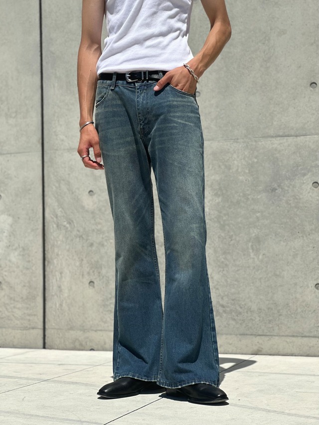Washed Flare Denim