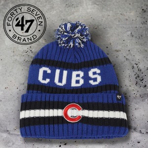 ◆日本未発売◆47brand Chicago Cubs Pom Beanie シカゴ カブス ポンビーニー ニットキャップ ニット帽 鈴木誠也 今永昇太
