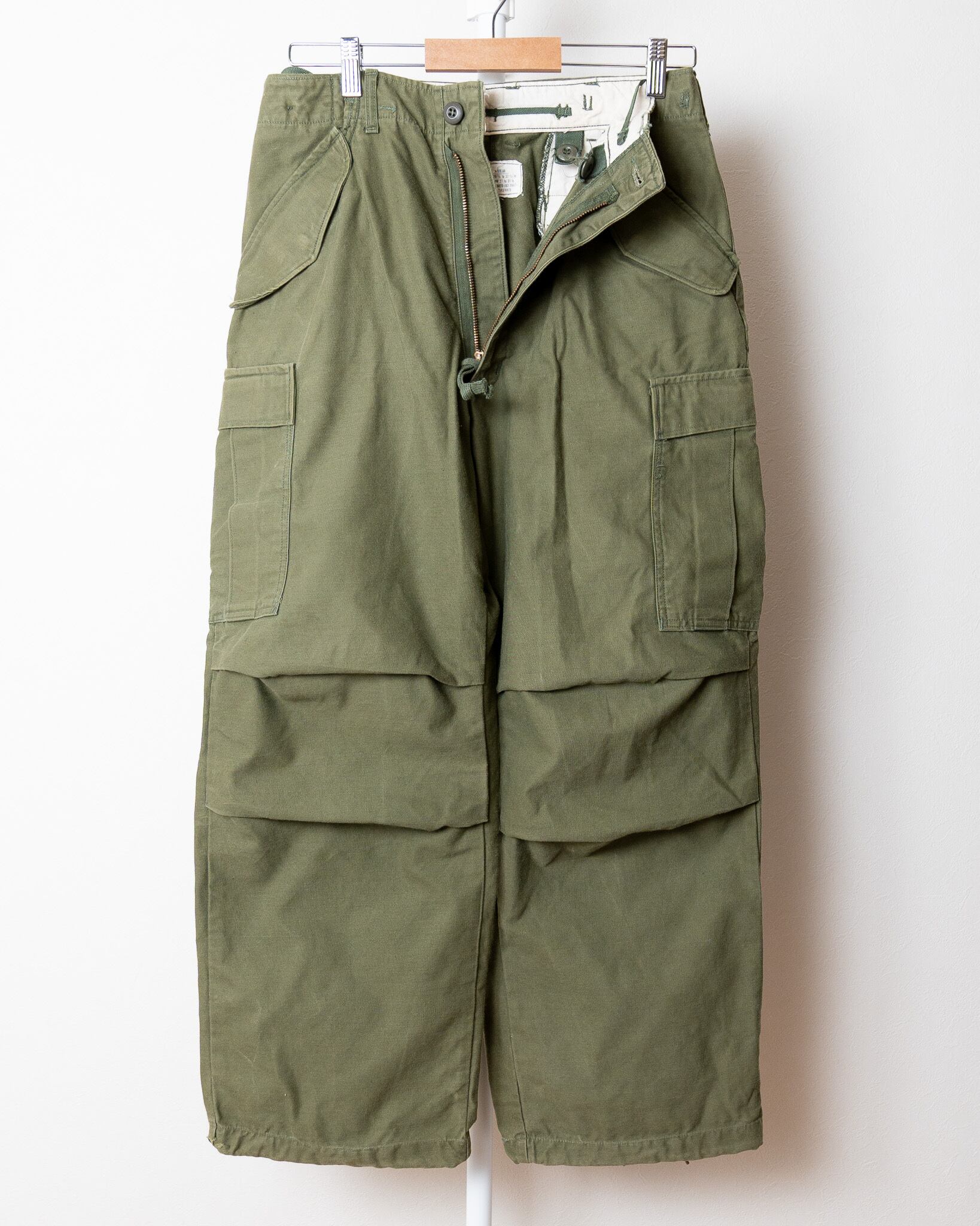 M65 カーゴパンツ　US ARMY 実物 S-S】U.S.Army M-65 Field Trousers Aluminum Zipper 