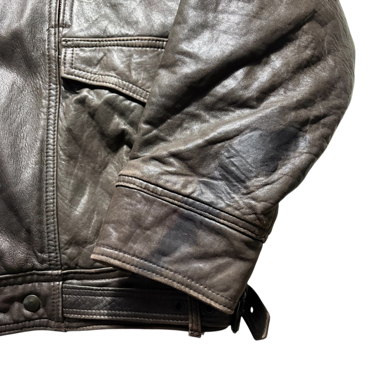 vintage 1980’s MARITHE FRANCOIS GIRBAUD leather bomber jacket
