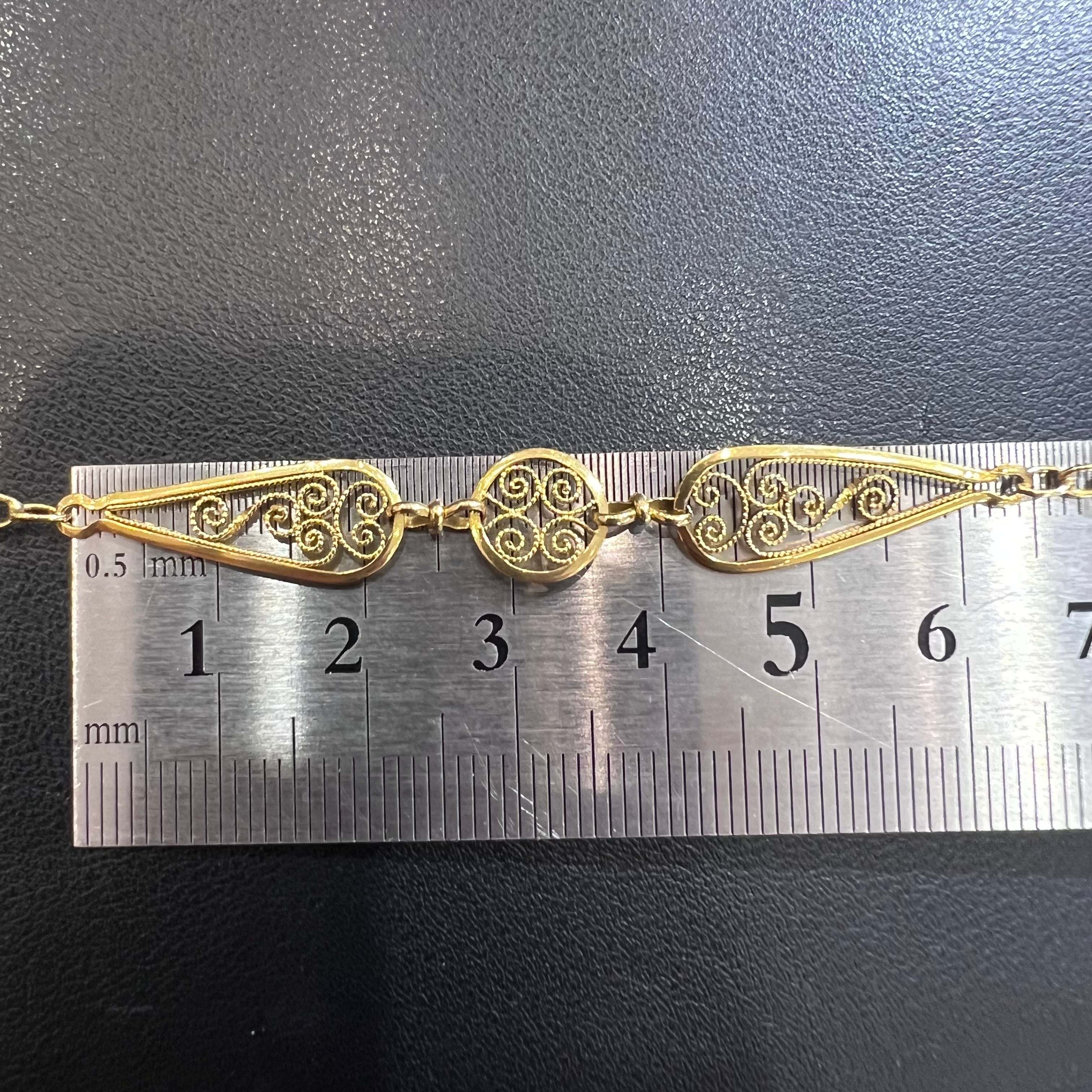 専用　フィリグリー　K18　フランスアンティーク　アンティークジュエリー アンティークジュエリー DRN00094 フランス アンティーク 18金 K18