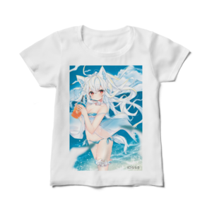 オリジナルレディースTシャツ【サマーオレンジ】 / なちる