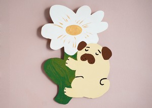 wood objet 原画 「Bloom white」