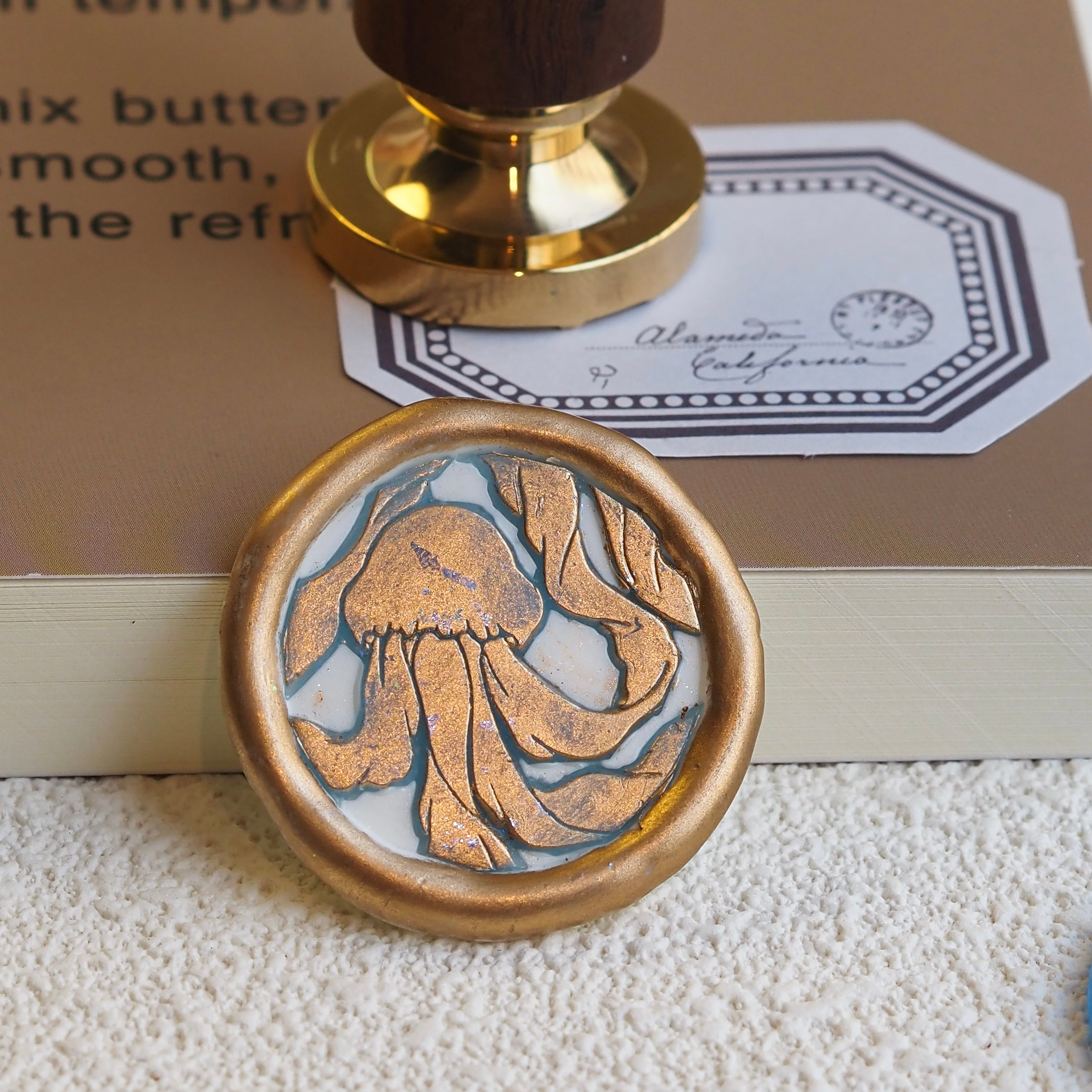 ダイオウクラゲ｜Stygiomedusa gigantea・シーリングスタンプ