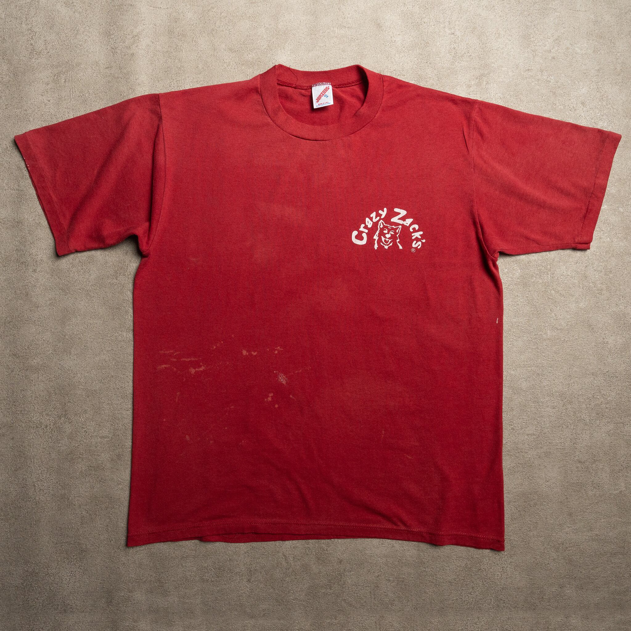 JERZEES】80's Zack Attack Print T-Shirt Made In USA 