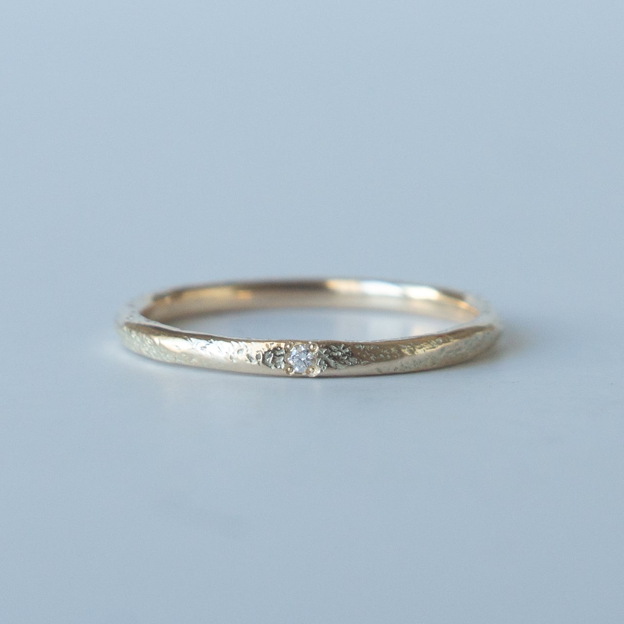 ロック ダイヤモンド リング W1.6 K10 | Kumiko Taya jewelry