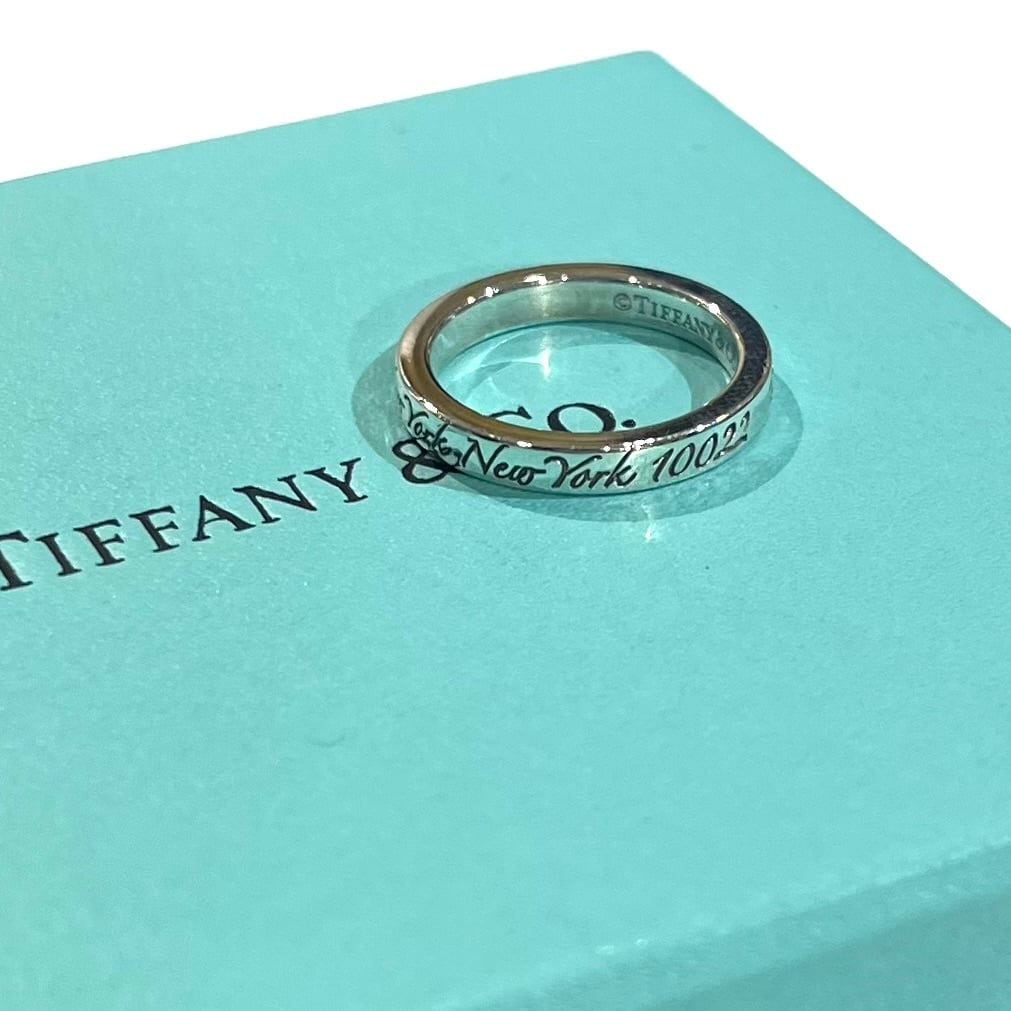 TIFFANY＆CO】2210 ティファニー8.5号addressナローリング 指輪