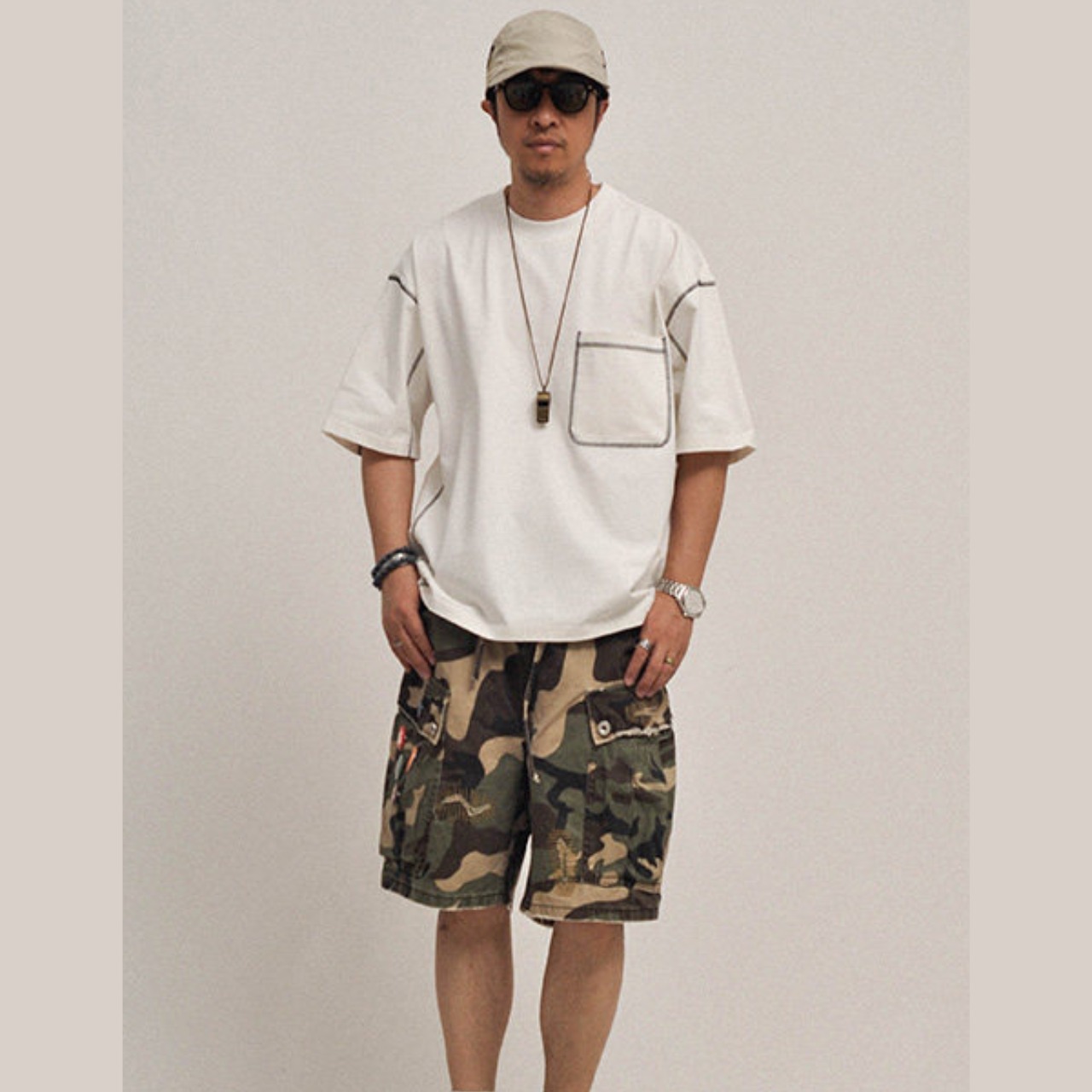 ヴィンテージステッチ・ポケットTee A2164 - 6