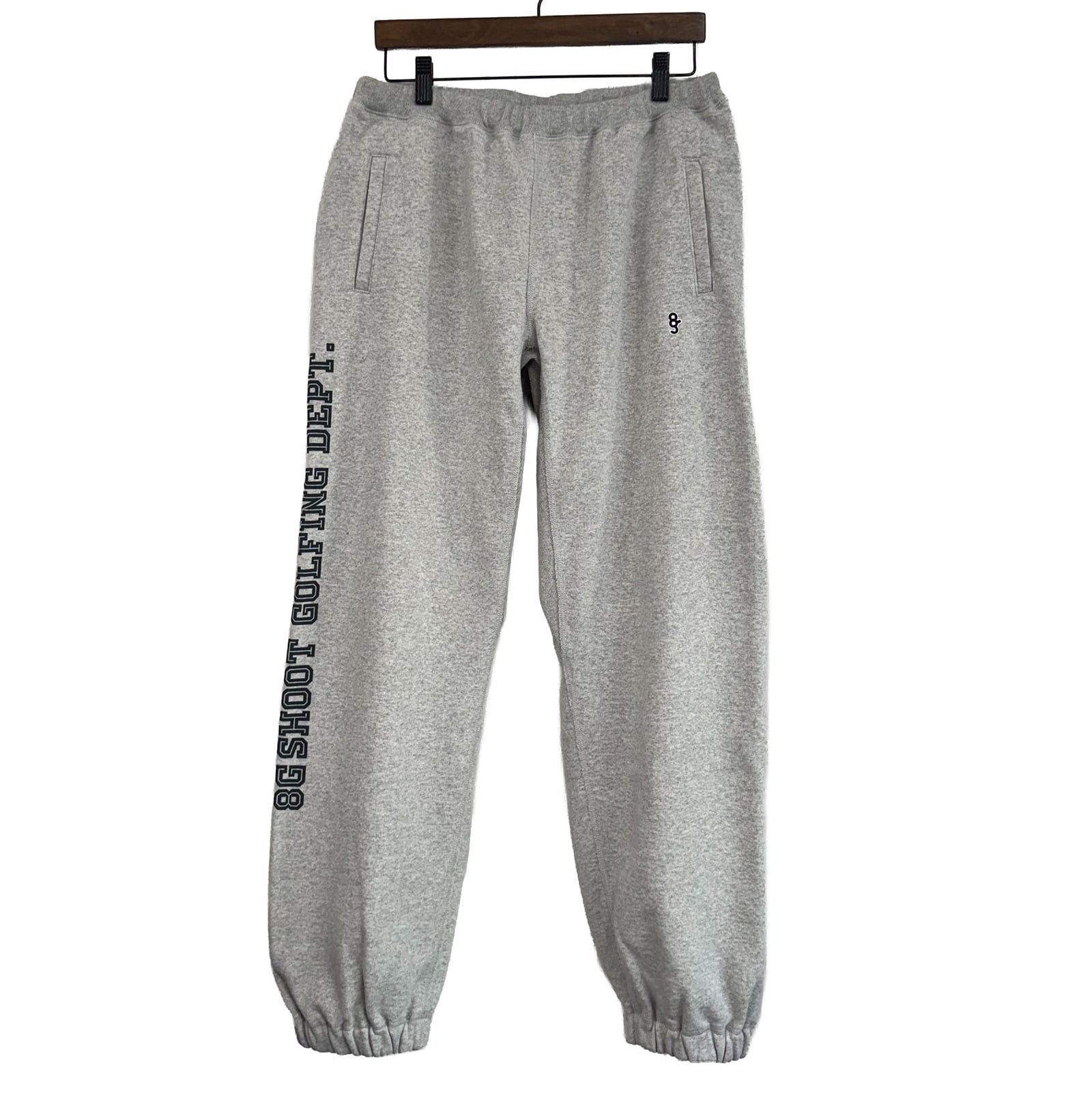 8G COLLEGE LOGO SWEAT PANTS -HEATHER GRAY-