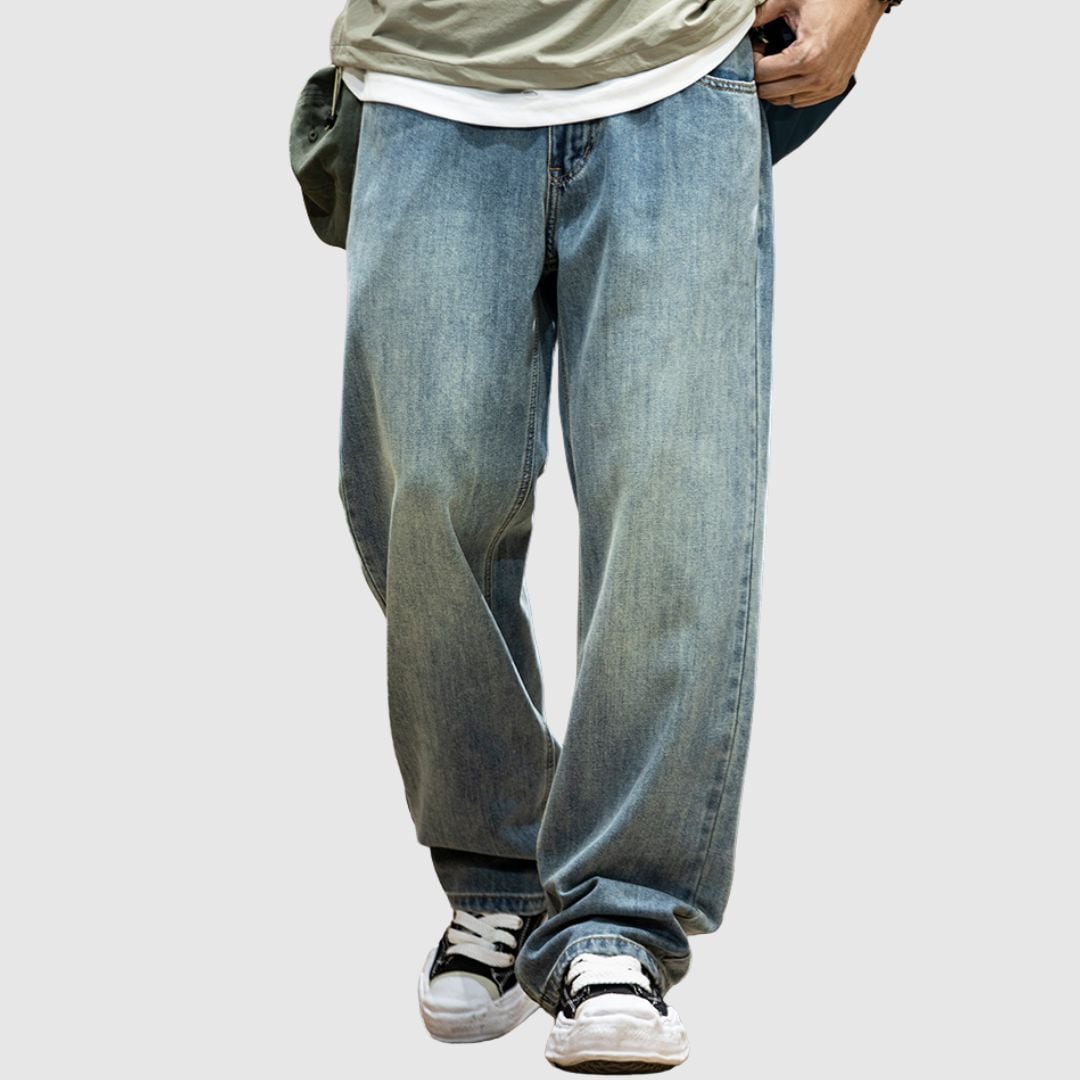 ストレートデニムジーンズ H2656