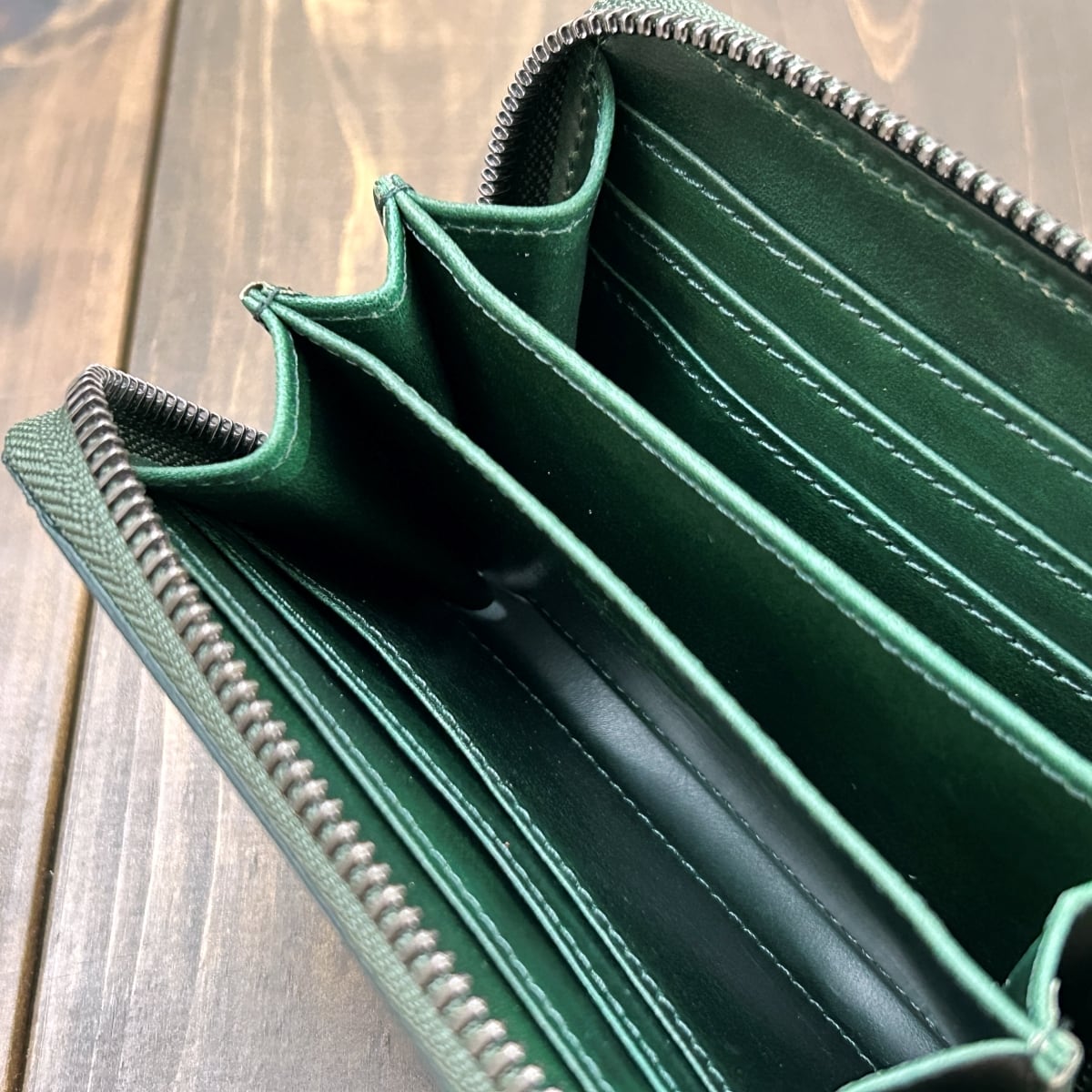 HORWEEN × レーデルオガワ ホースバット ミドルウォレット ナチュラル