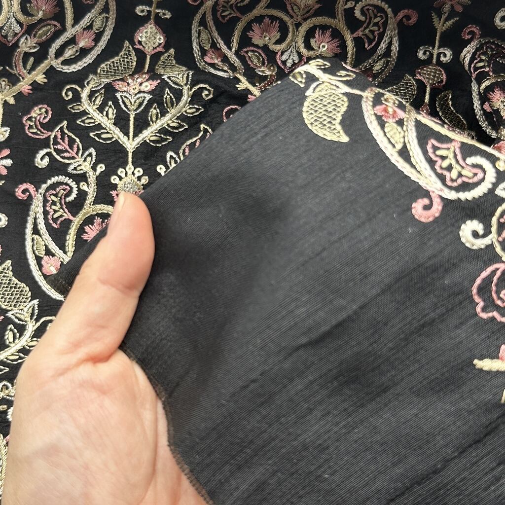 確認用新入荷インド刺繍リボン刺繍生地