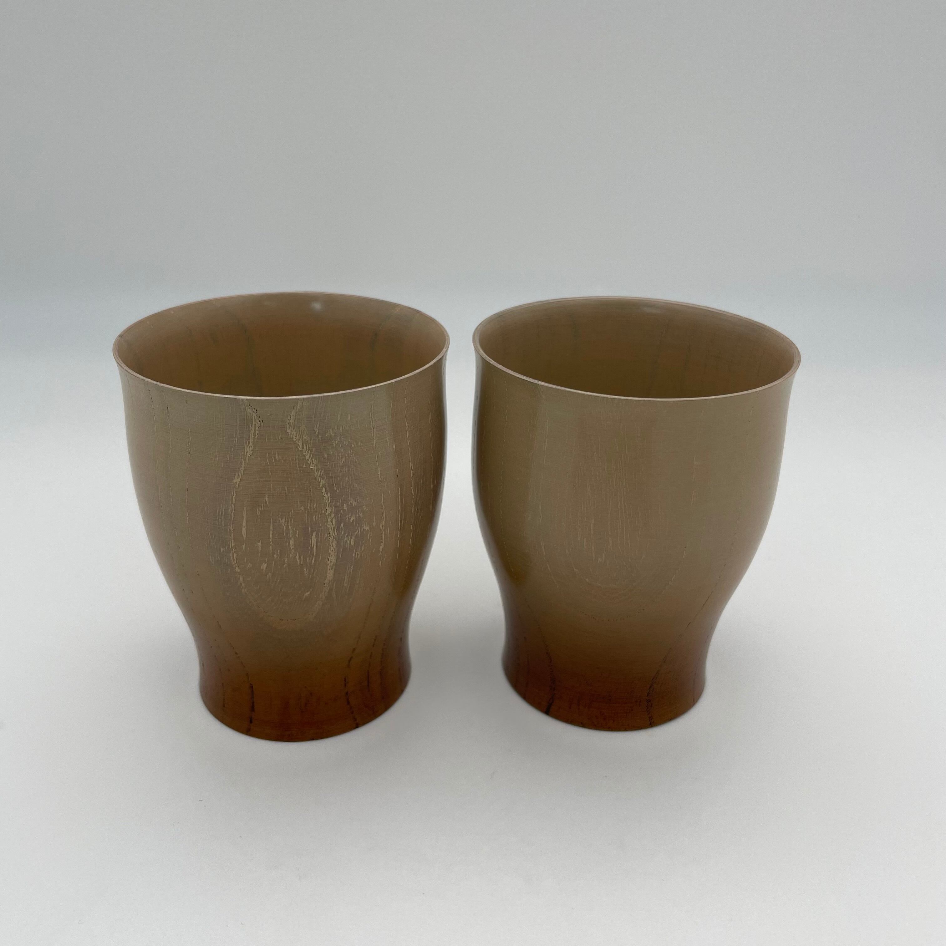 欅造白ぼかしカップ端反 - Zelkova gradation cup - | 木工家 太田志保