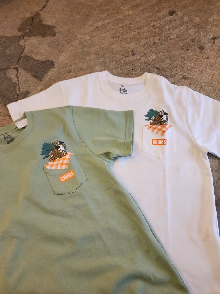 CHUMS ピクニックブービーポケットTシャツ Picnic Booby Pocket T-Shirt チャムス 雑貨株式会社