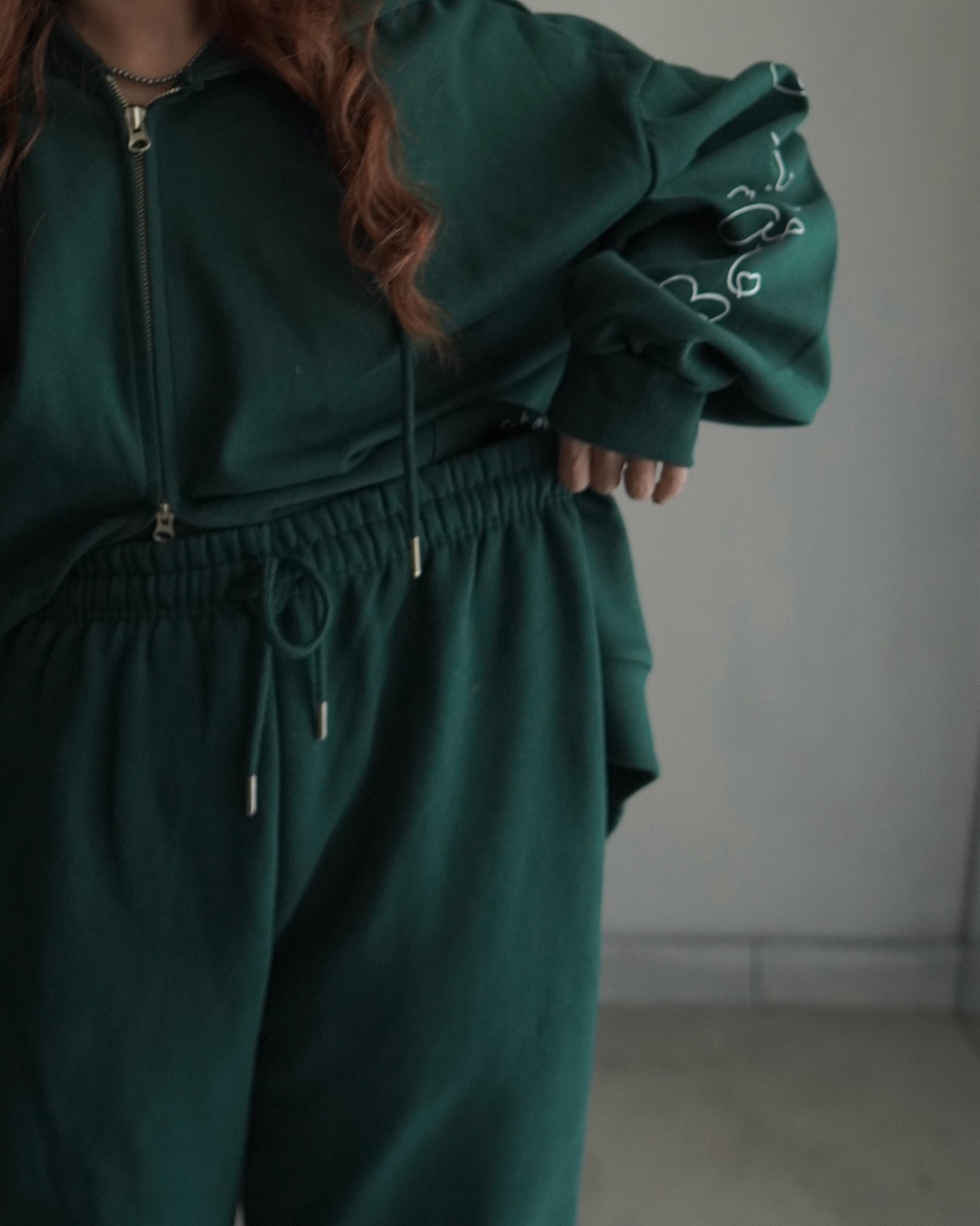 スウェットジョガーpt/green