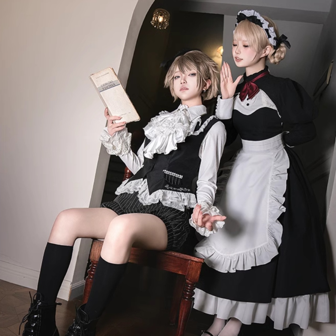 国内発送】天使と悪魔 サブカル系 ファッション 王子系 少年装 英国風  