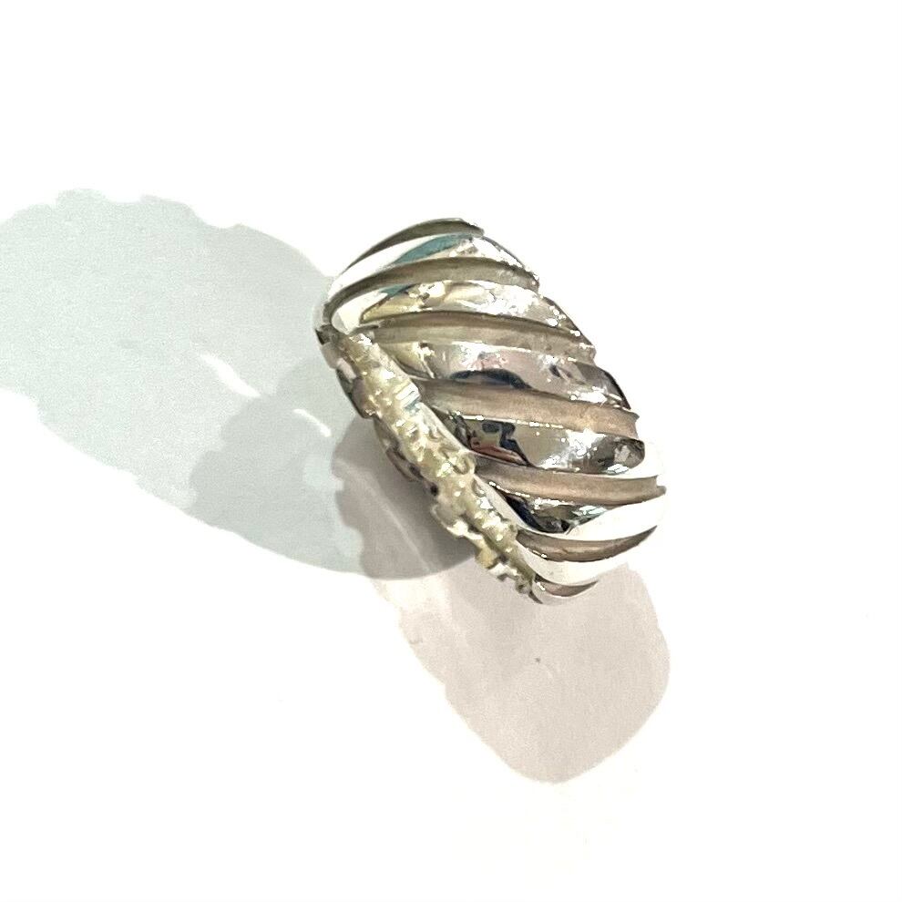 TIFFANY&CO】2090 ツイストデザイン シルバーリング12号スターリング
