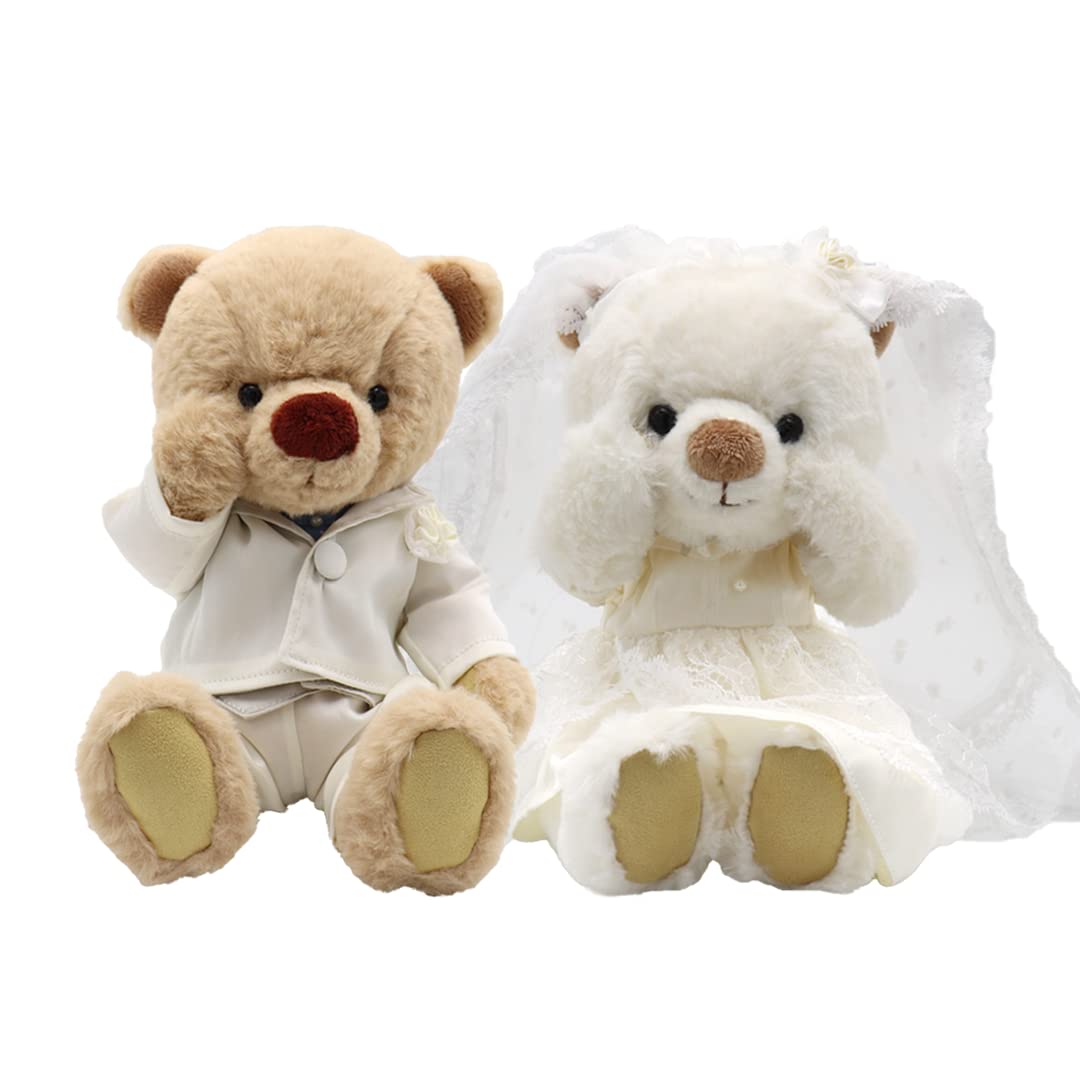 【人気】【プティルウ】 ウェディング ベア KUU&FUU (ノーマル) 3S 18cm サイズ