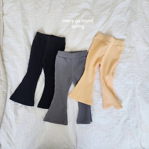 【即納】merry go round / ribbed bootcut