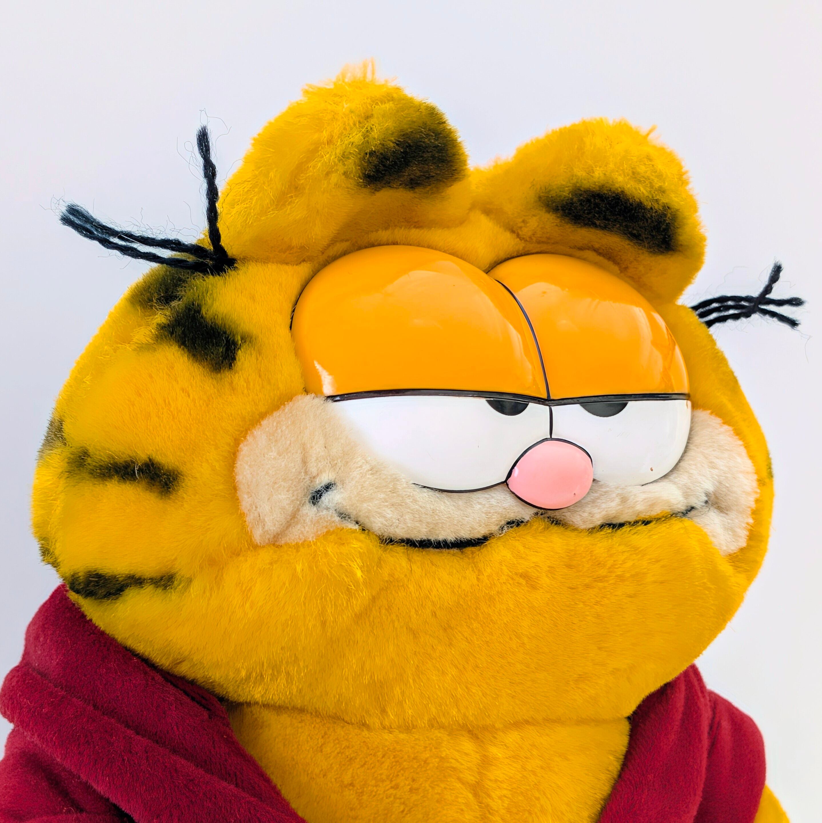 ☆ VINTAGE 1980年代初期 ☆【 Garfield ( ガーフィールド ) 】『 ゴージャスガウン ガーフィールド(笑) 』ぬいぐるみ / プラッシュ / plush / 1980年代年製 〚アメリカン雑貨 アメトイ〛