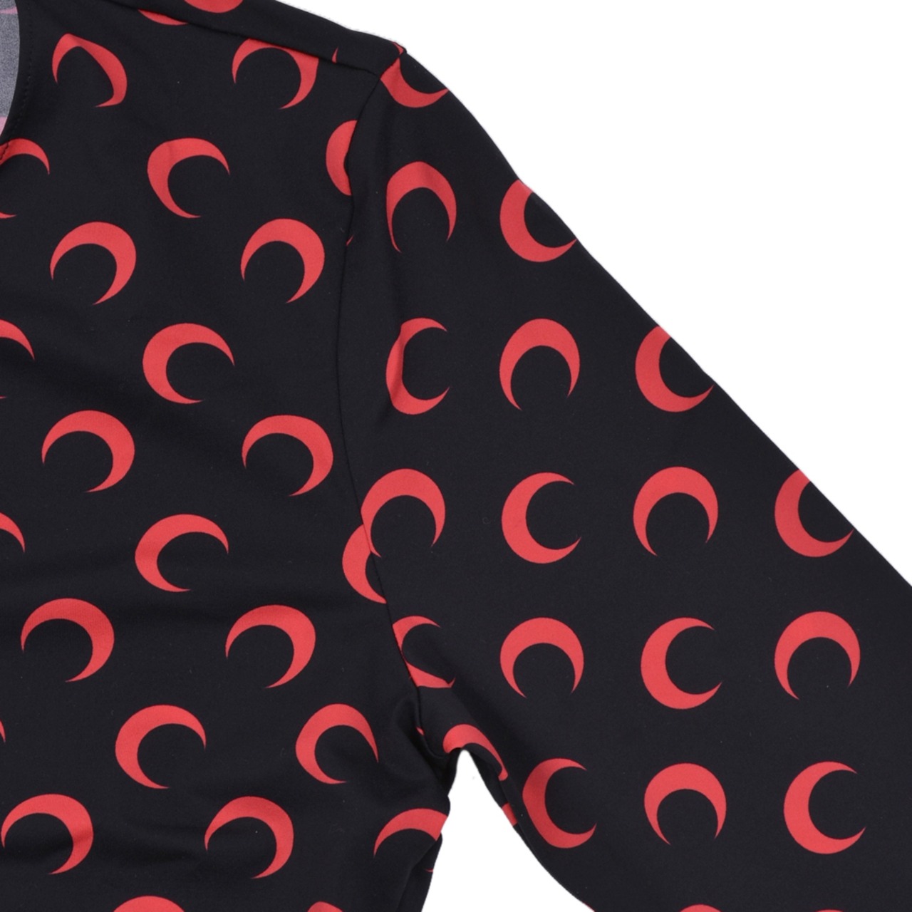 【MARINE SERRE】<WOMENS>MOON PRINTED JERSEY SECOND SKIN CREWNECK - 5