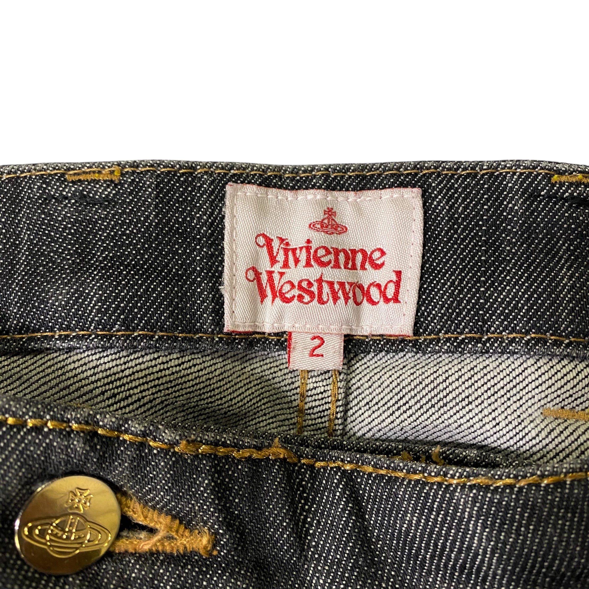 Vivienne Westwood Black Denim Pants Size 2 / ヴィヴィアンウエスト Vivienne Westwood Black Denim Pants Size 2 / ヴィヴィアンウエスト