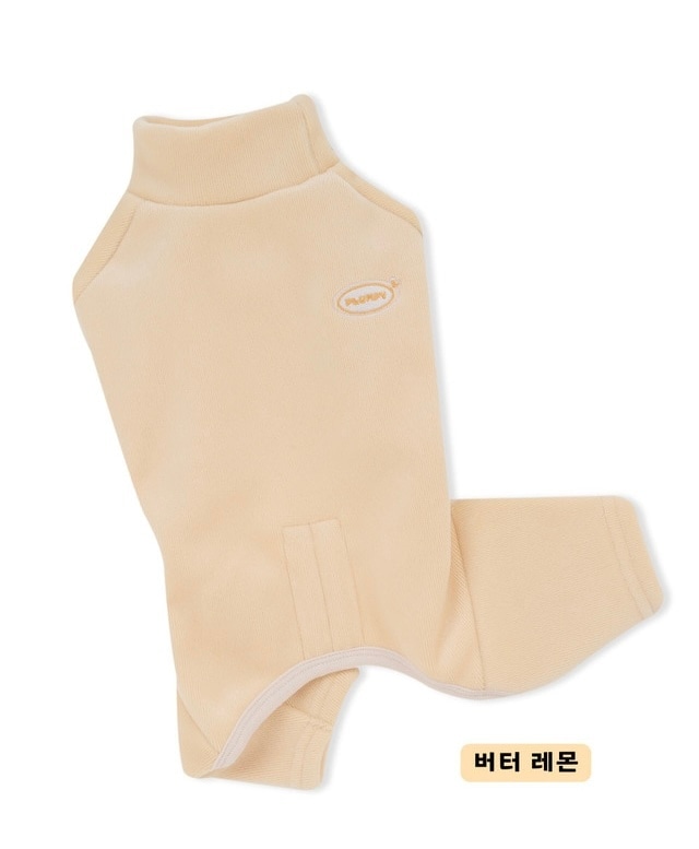 保温性抜群あたたかロンパース - (BEIGE)