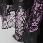 社交ダンス 衣装 スタンダード スカート レッスンウェア 女性用 レディース オールシーズン 黒 紫 ブラック系 パープル系 花柄 レース 練習着 ショート丈 スカート フェミニン ダンス衣装 ポリエステル 通気性 おしゃれ エレガント パーティー 可愛い