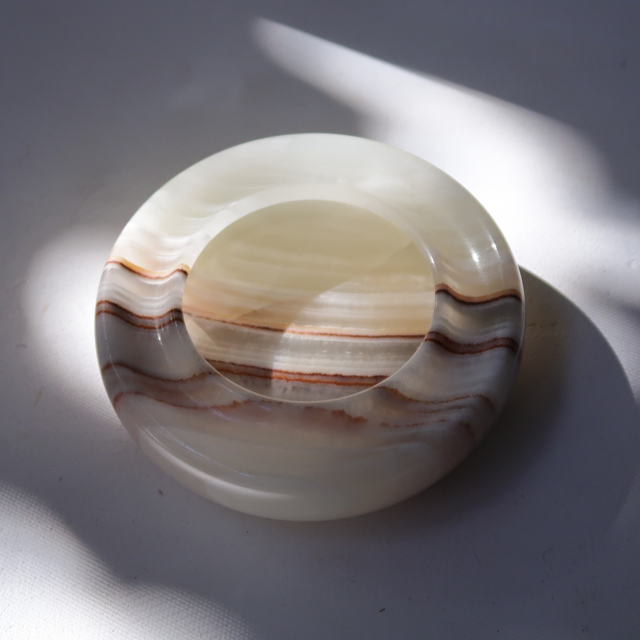 ホワイトストライプなアッシュトレイ