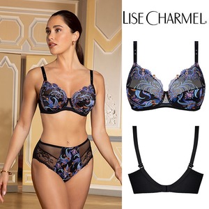 [M18ac] フルカップブラ脇補強タイプ(D,E) 品番BCM6118 ※大きめ注意【LISE CHARMEL】【リズシャルメル】【インポートランジェリー】