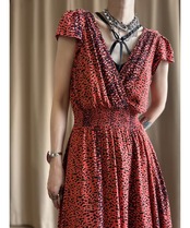 ANGIE drape import long dress-4747-6