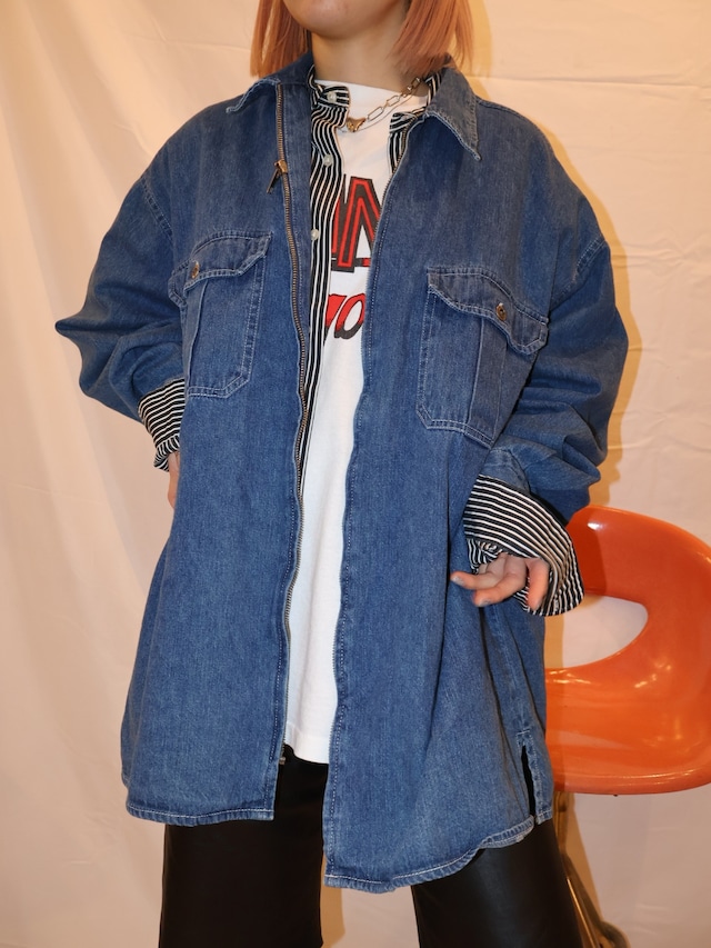 denim shirt jacket【1012】