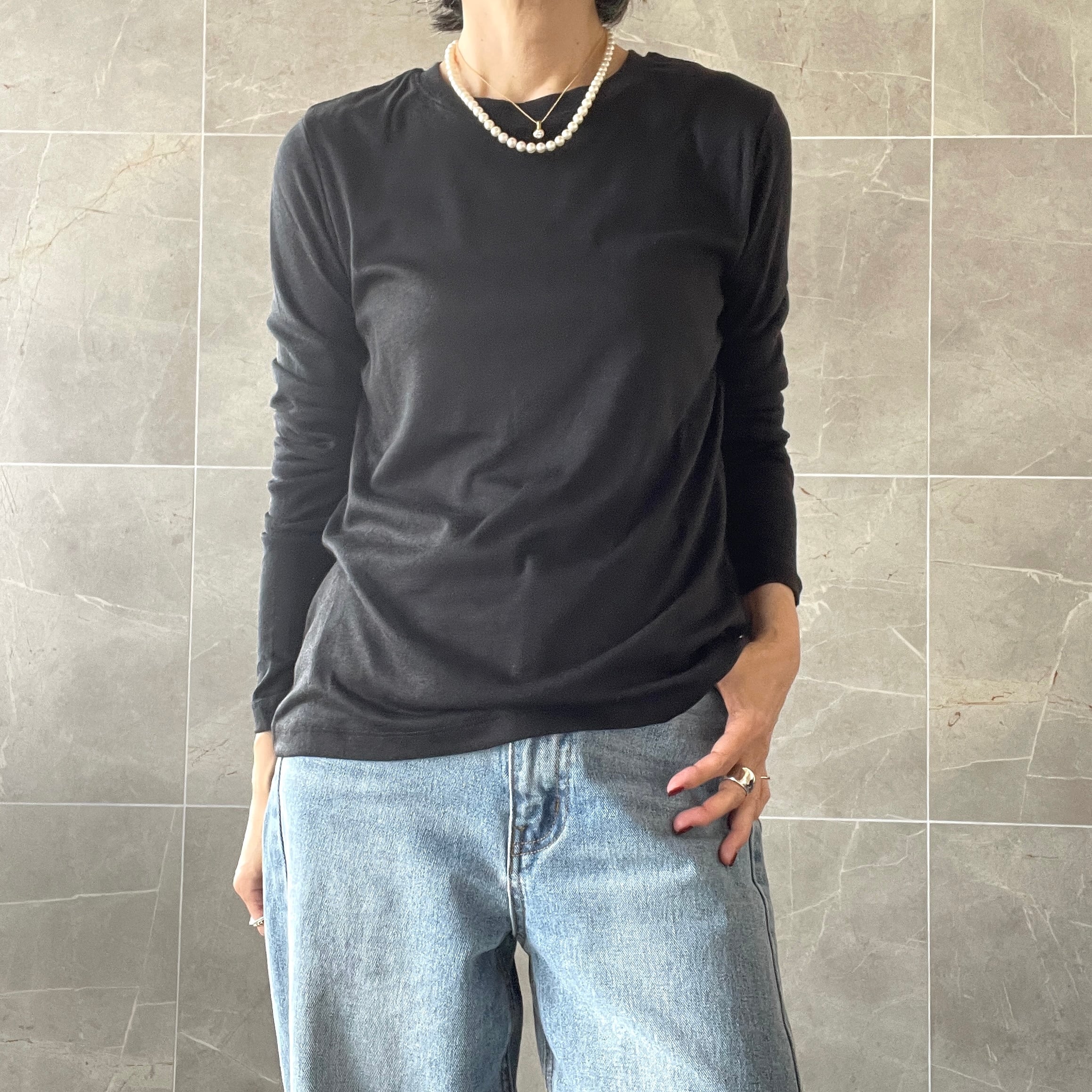 テンセルレイヤードトップス <ID>